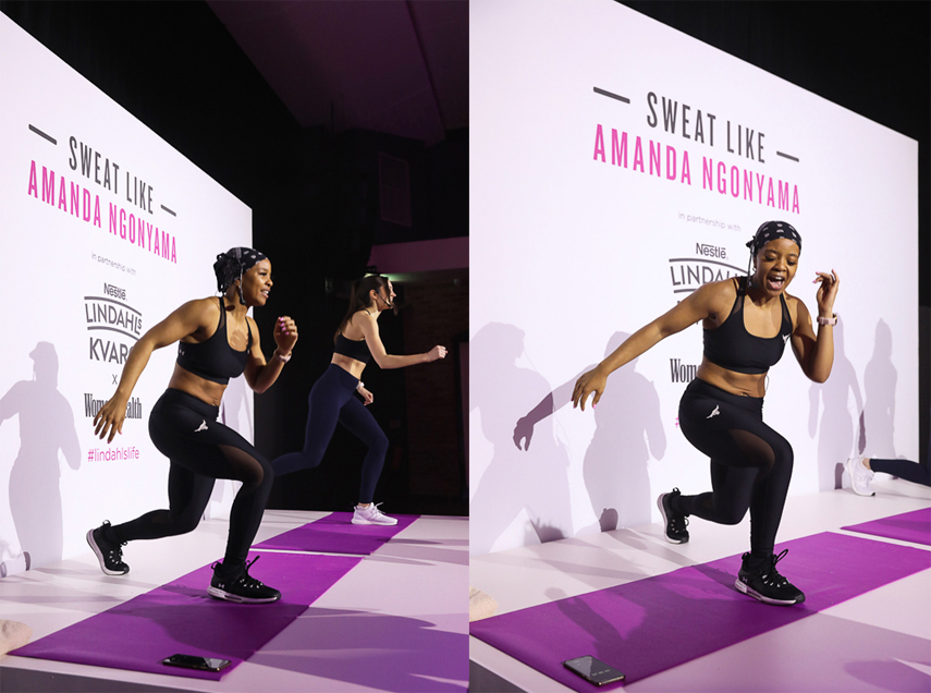 London based PR photographer for event with fitness influencers